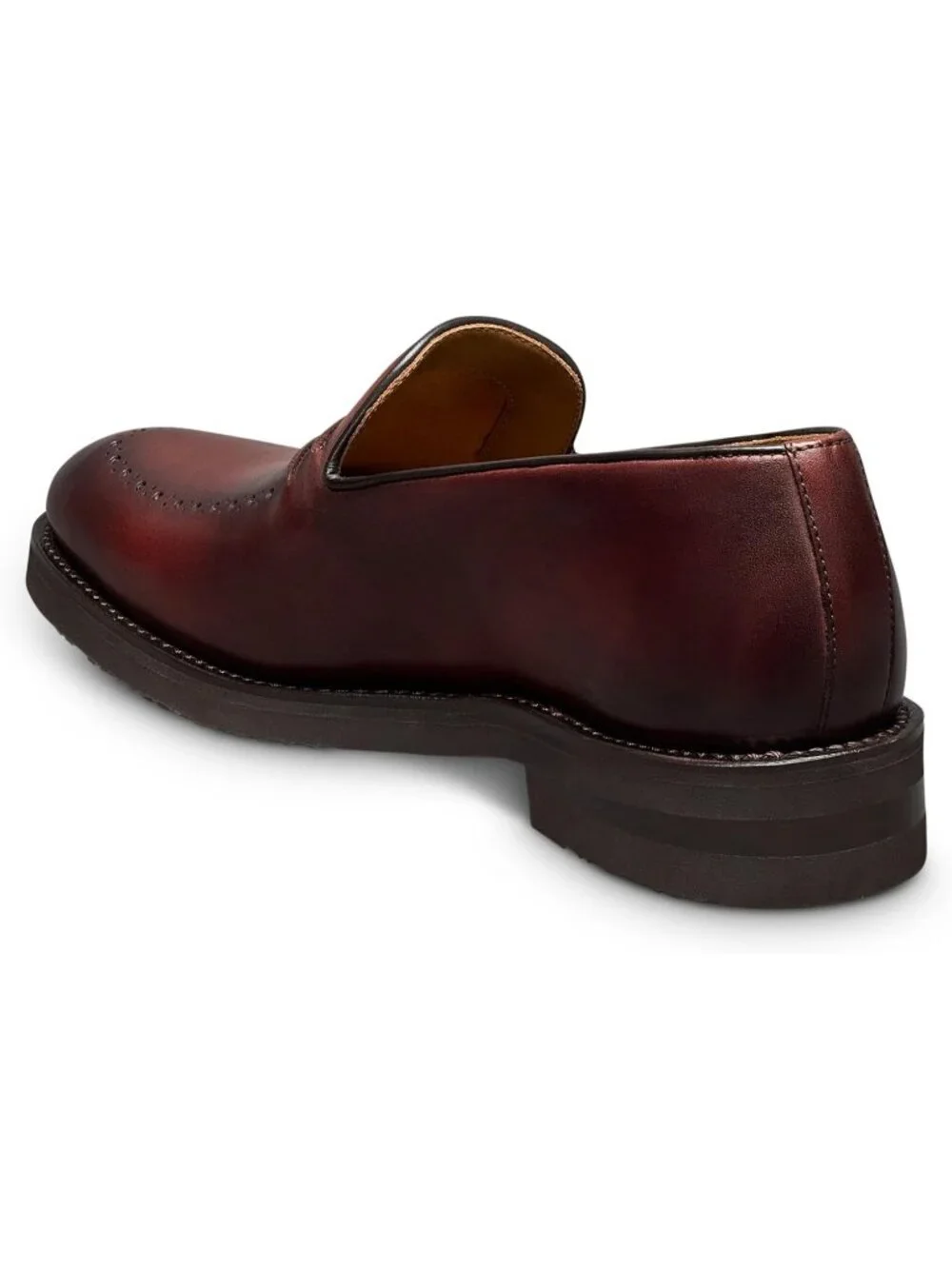 Men's Brown Imported Rubber Leather Dover Business Casual Shoes
